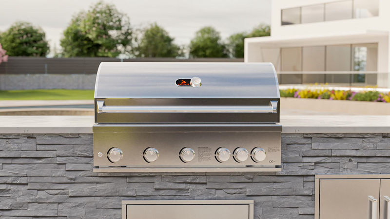 Whistler Burford 5 Burner Barbecue with Rotisserie and Weather Cover