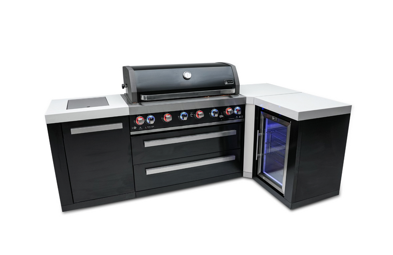 Mont Alpi Outdoor kitchen Black, Fridge and Weather Cover - 2.4m