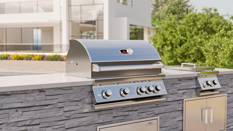 Whistler Burford 4 Burner Barbecue with Rotisserie and Weather Cover