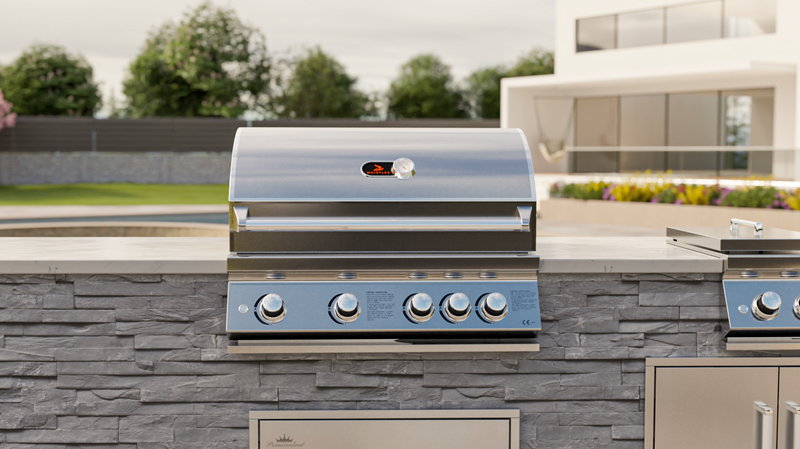 Whistler Burford 4 Burner Barbecue with Rotisserie and Weather Cover