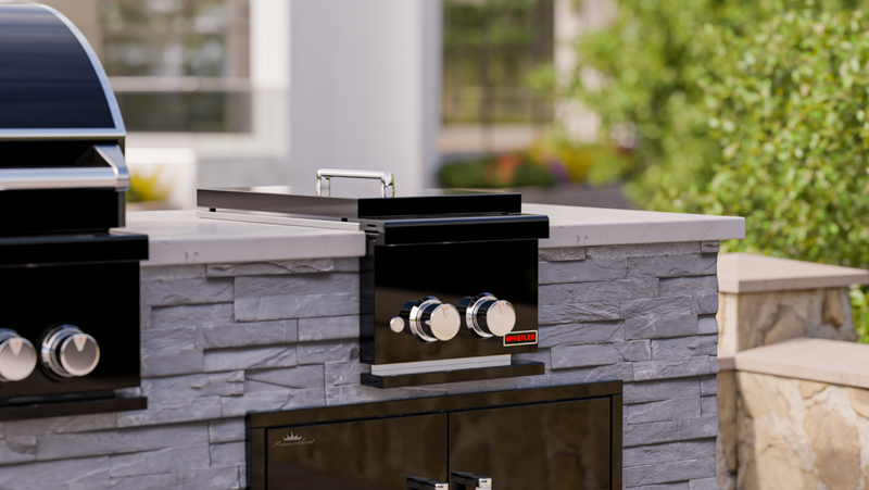 Whistler Grills Burford Side Burner 5 Black Plus Cover