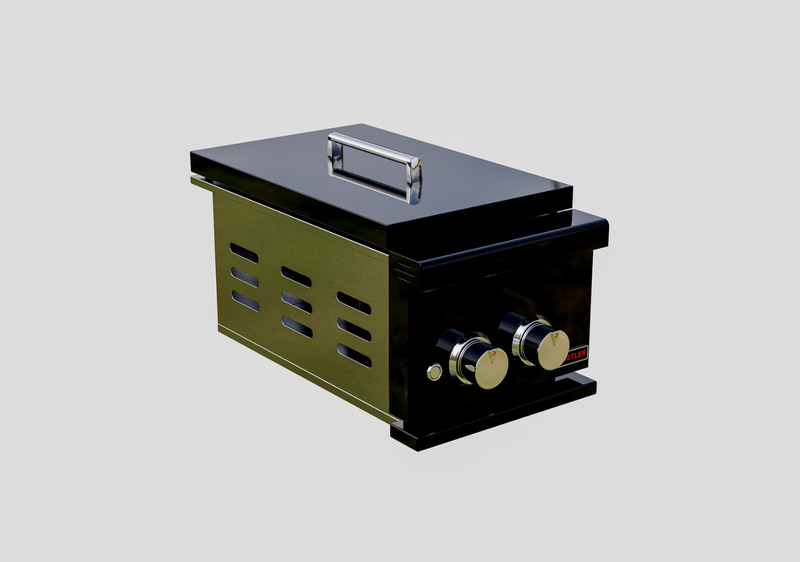 Whistler Grills Burford Side Burner 5 Black Plus Cover