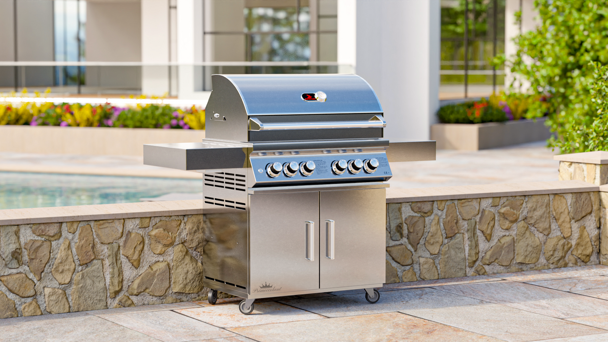 Whistler Bibury 4 Side burner Gas BBQ Rotisserie Cover Lifetime Warranty