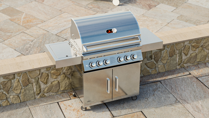 Whistler Bibury 4 Burner Barbecue with Rotisserie and Weather Cover