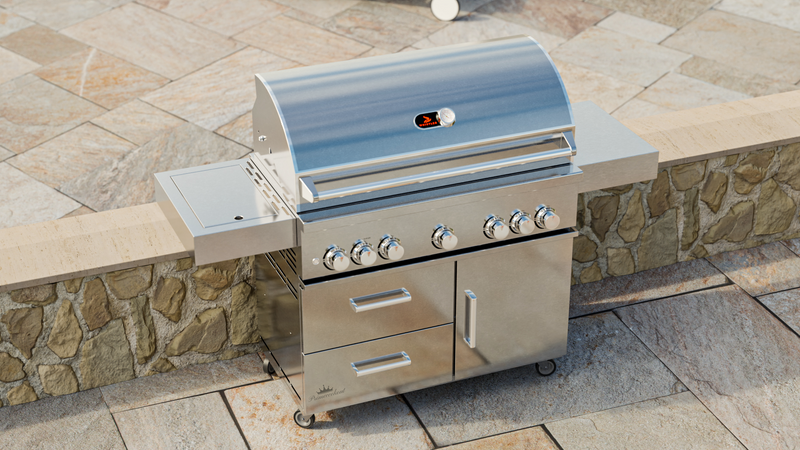 Whistler Bibury 5 Burner Barbecue with Rotisserie and Weather Cover