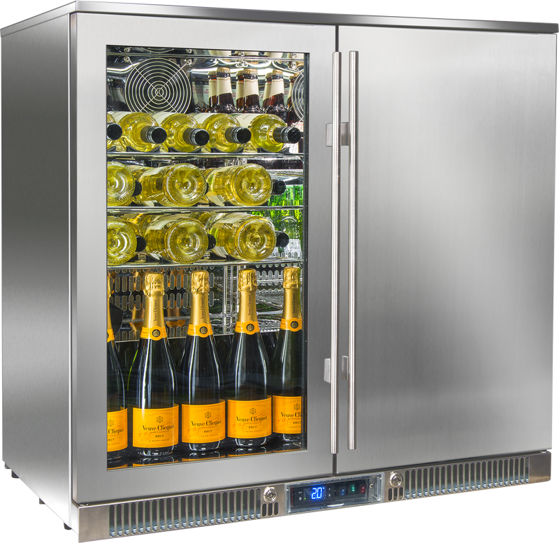 Blastcool Double Doors One Solid door, One Glass door