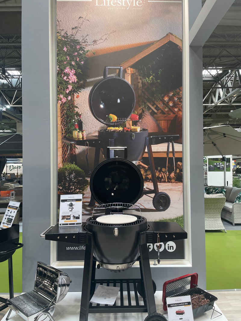 Lifestyle Dragon Egg Charcoal Barbecue +Free Pizza stone