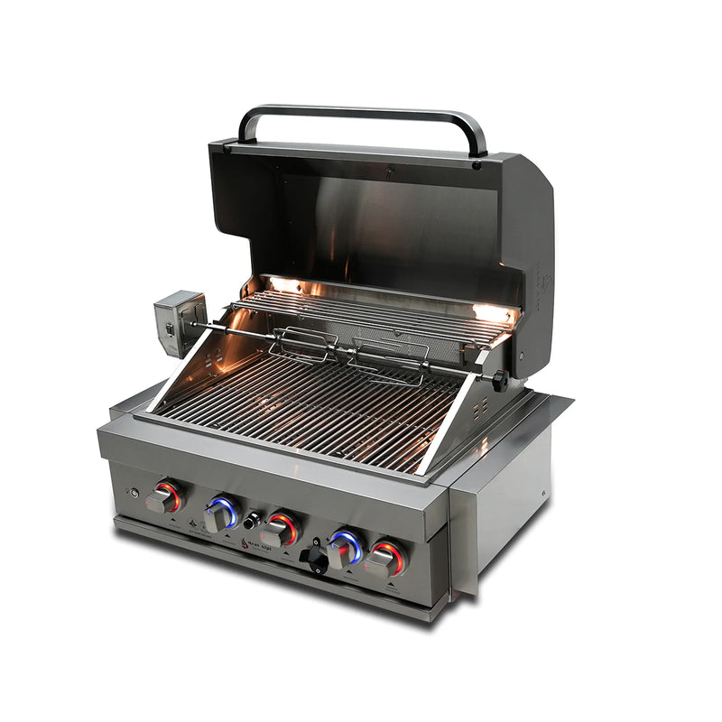 Mont Alpi Stainless Steel 400 32" Built In Barbecue