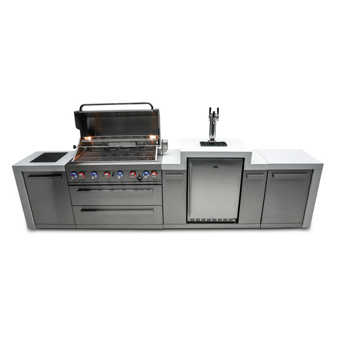 Mont Alpi Outdoor kitchen 805 Deluxe BBQ Grill Island with Kegerator - MAi805-DKEG