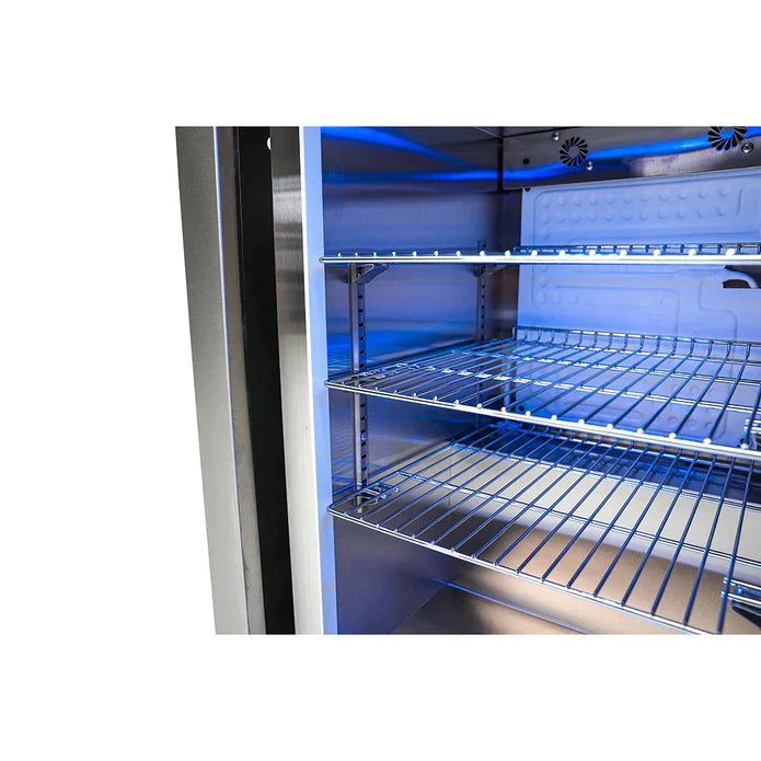 Mont Alpi Outdoor kitchen Black 6 Burner, Sink, Double Fridge and Weather Cover