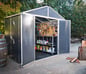 Rubicon 8 ft. x 8 ft. Shed With Floor - Dark Grey Panels