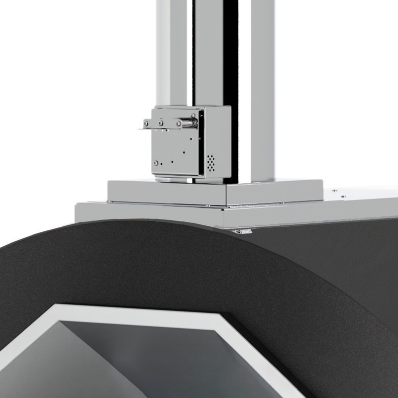 Fontana Prometeo Commercial Wood Fired Pizza Oven with Cart - Rosso