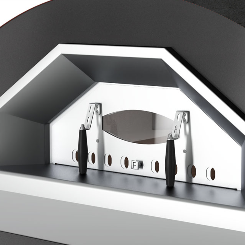 Fontana Prometeo Commercial Wood Fired Build In Pizza Oven -Anthracite