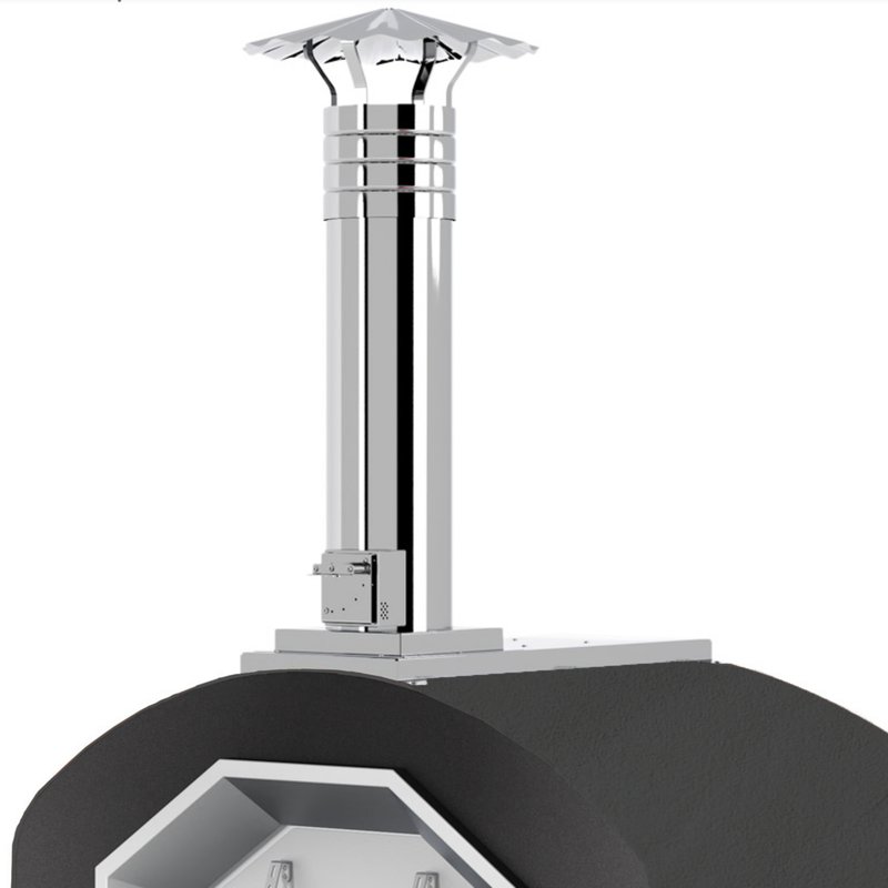 Fontana Prometeo Commercial Wood Fired Build In Pizza Oven -Anthracite